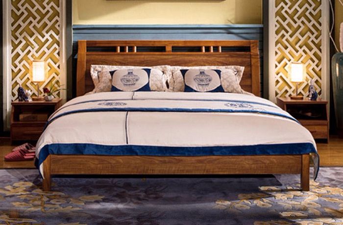 Giường ngủ gỗ tự nhiên bền đẹp theo thời gian
